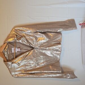 Candie’s sequin jacket .Size Medium Stardust Gold. NWT